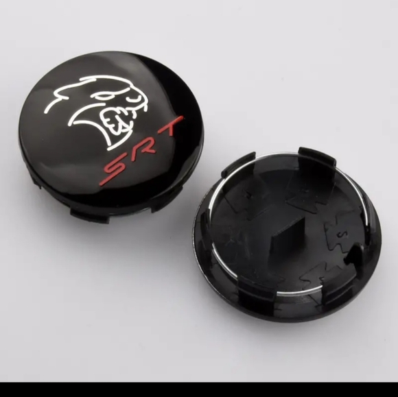 4 63mm hellcat SRT Rim Center caps - Picture 1 of 3